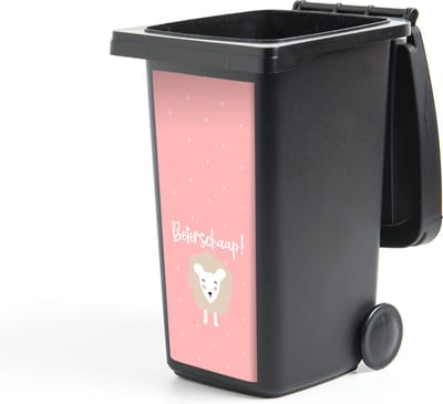 Container sticker Sterkte - Quotes - Stippen - Schaap - 44x98 cm - Kliko sticker