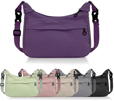 Dailygoods- Crossbody Tas Verstelbare Schouderriem - Schoudertas Dames - Tas voor Dagelijks Gebruik - Reizen - Lichtgewicht Nylon - Antidiefstal Beveiliging