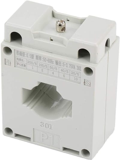 Dailygoody - Huidige transformator - 5A - Hoogwaardige isolatie - 30mm gat - Stabiele prestaties - Geschikt voor diverse toepassingen - Model BH20/5-2