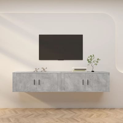 vidaXL - Tv-wandmeubels - 2 - st - 100x34,5x40 - cm - betongrijs