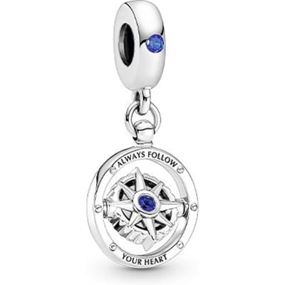 Pandora Horoscoop Kompas Hanger Dames Sieraden Zilver 790099C01 Silver,F white