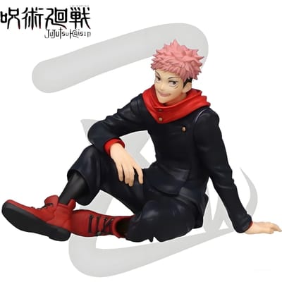 8cm/3.1in Anime Jujutsu Kaisen Figuur Zittende Houding Itadori Yuji Actiefiguur PVC Beeldje Verzamelmodel Speelgoed Cadeaus white