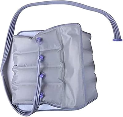Luchtcompressie Massager - Been & Arm - Ontspanning Spieren - Stille Compressor - Instelbare Druk - Grijs