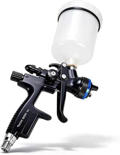 Professionele HVLP Verfspuit met 600ml Cup en 1.3mm Nozzle voor Auto en Meubels - Inclusief Reinigingsborstel en Accessoires