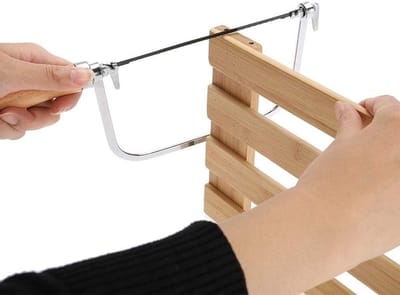 Coping Saw met Stalen Frame en Vijf Handzaagstrings voor Juweliers en Hobbymakers, Ideaal voor Metalen Zaagwerk en Precisie Snijden