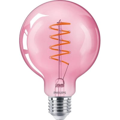 Philips - led-lamp D G93 4,5 W - 25 W E27 roze vlam