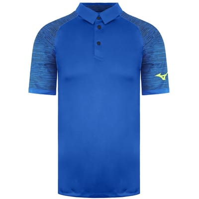 Mizuno Bedrukt Heren Blauw Poloshirt