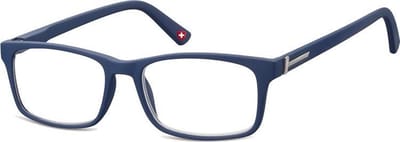Montana Leesbril Mr73b Unisex Rechthoekig Blauw Sterkte +1.00