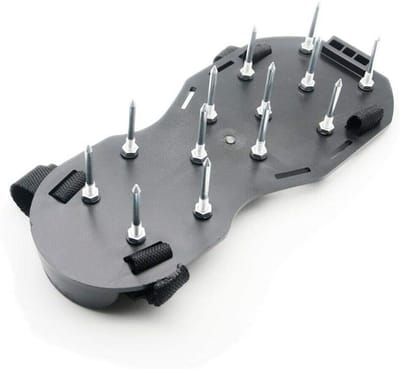 Gazon beluchter schoenen - Tuin schoenen - Gras beluchten - 26 spikes per schoen - Universele maat - Zwart