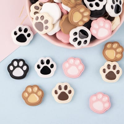 TLVX 10 stuks Leuk 3D Hondenpoot Magneten / Koelkastmagneten / Sterke Foto Magneet / Vrolijke Speel- en Leer Magneten / School / Whiteboard / Decoratief Hond / Dier / Poot / Notitie / Memo bord / Kantoor / Schoolbord / Magnetisch / Kleur Magneetjes