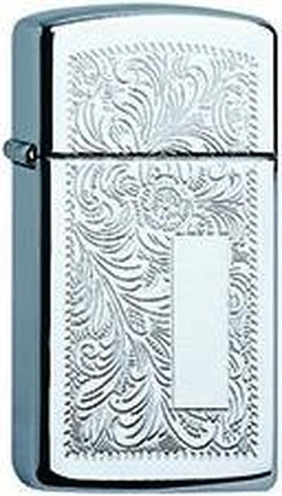 Zippo aansteker Venetian chrome Slim