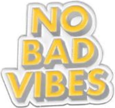 Pin Broche - enamel pin - kledingspeld - No bad vibes