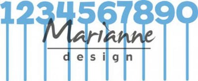 Marianne Design Creatables snij en embosstencil - Nummers pinnen