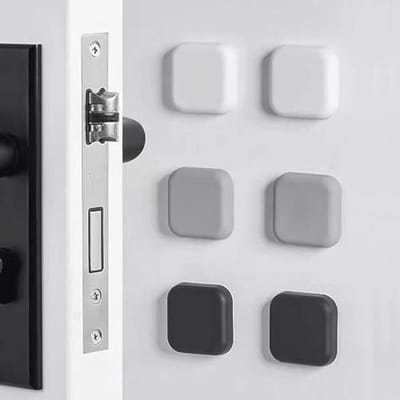 Siliconen Deurstoppers voor Wandbescherming - 6 Stuks - Zelfklevende Geluiddemper