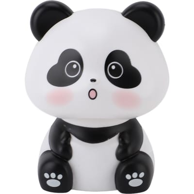 Zonne-knikkende Panda Figuur Decoratief Geluk Rijkdom Welkom Dierenbeeld Sculptuur Ornament voor Auto Dashboard Huis Type 1
