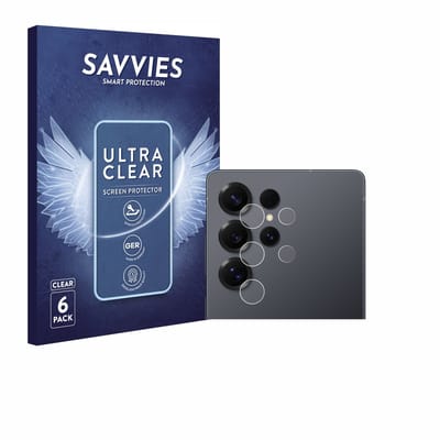 Savvies - Screenprotector voor Samsung Galaxy S25 Ultra (ALLEEN Camera Lens) - Folie Beschermfolie transparant 6 Stuks