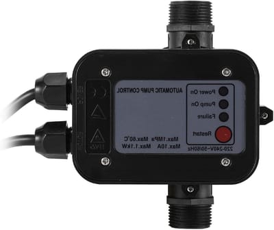 Elektronische Pompbesturing - Drukschakelaar Water - Stabiele Waterdruk - Automatische Start Stop - 1100 W 4800 l/u - Zwart