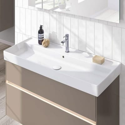 Villeroy & Boch Collaro cabinet washbasin 100 cm with overflow, 1 tap hole 4A33A501