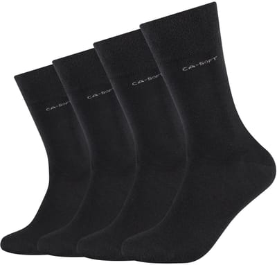 camano, Unisex, Ca-Soft Bamboo Socks, Camano, bamboevezel, comfort, ademend, verstevigd, duurzaam, met de hand geketeld, drukvrij, dagelijks gebruik, sokken, 4-pack, mode.