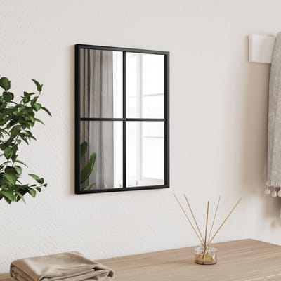 vidaXL - Wandspiegel - rechthoekig - 30x40 - cm - ijzer - zwart