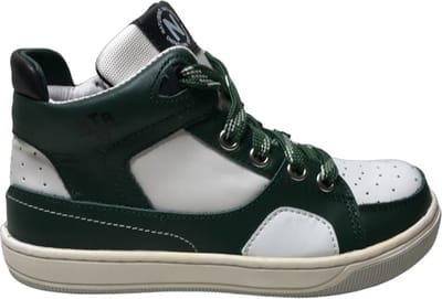 Naturino - Finnix - Mt 26 - veter rits hoge lederen sportieve sneakers - wit/groen