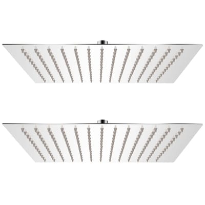 vidaXL - Regendouchekop - 2 - st - 30x30 - cm - roestvrij - staal