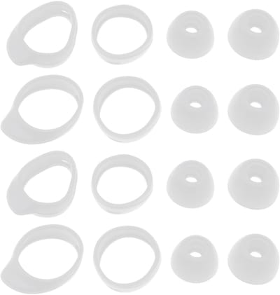 Dailygoody - siliconen oordopjes - anti-slip - wit - oorhaken - comfortabel en stevig - geschikt voor Samsung Galaxy Buds 2019 en Buds+ R175/R170