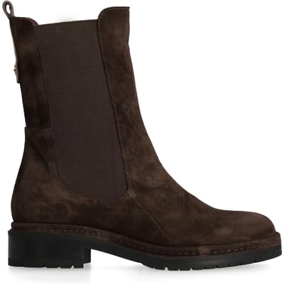 Fred De La Bretoniere - FLINT YAEL Ankle Boot Suede Dark Brown - Maat 37