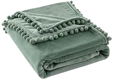 Zachte Flanellen Dekens voor Kinderen - Luxe Pluizige Plaid met Pompons - Comfortabele Big Size voor Kinderkamer