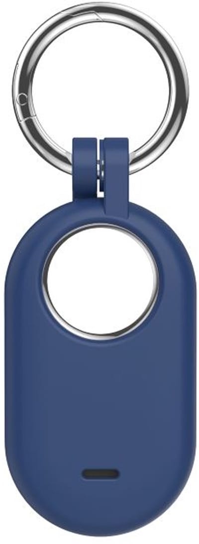 Jumada's Hoesje Geschikt voor Samsung SmartTag 2 - Siliconen Case / Houder / Sleutelhanger - Blauw