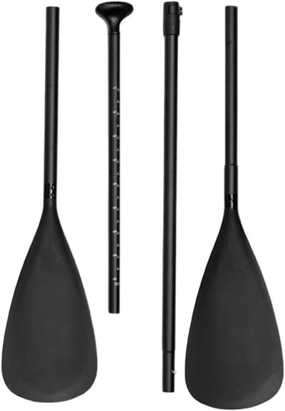 Kajakpeddel, van aluminiumlegering, licht en draagbaar paddleboard, kajakken, boottochten, kanoën, peddel, voor volwassenen, kinderen en jongeren aan meren, op het water, ook voor SUP-board