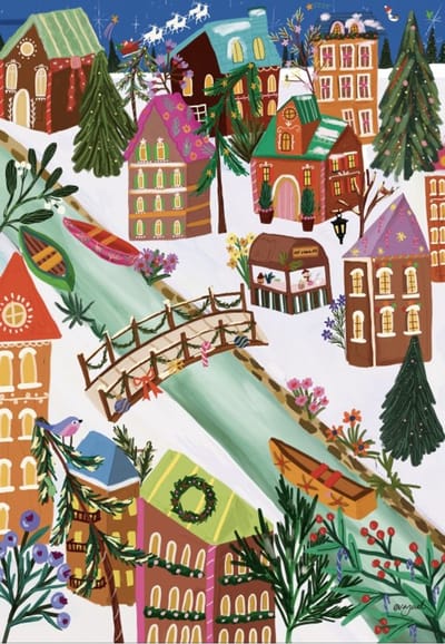 Pieces & Peace puzzel Ginger Bread Village 1000 stukjes puzzel.