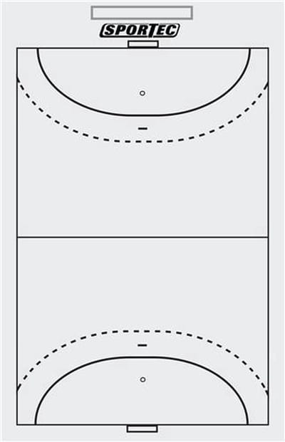 Sportec coachbord Handbal 40x24 cm (whiteboard)