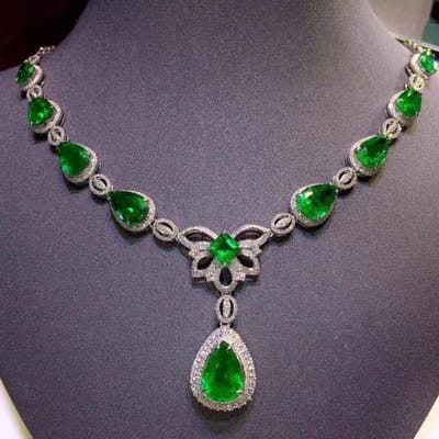 100% S925 Sterling Zilveren Smaragd Hanger Luxe Sieraden Ontwerpers Waterdruppel Bohemen Smaragd Sieraden Groene Topaas Hangers Vrouwen groen