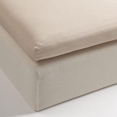 Riviera Maison Topper Hoeslaken - Jersey Lycra - 80/90x200/220 cm - Sand