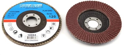 Lamellenschijf 125 mm K120 – Aluminium Oxide Schuurschijf voor Haakse Slijper – TOOLTECH