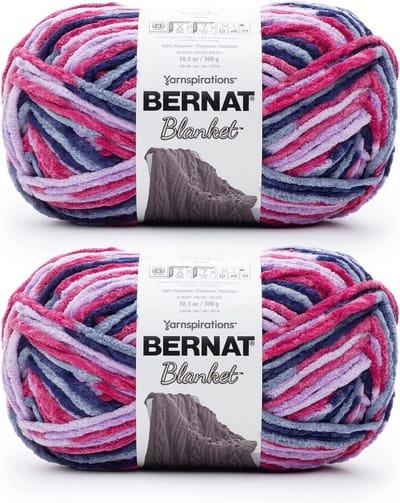 Super Dik Garen Pak van 2 - Polyester Chenille Garen voor Breien en Haken - 600g Totaal