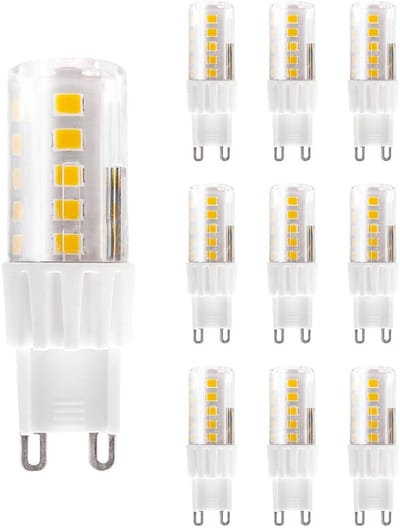 Kobi LED Lamp G9 4W - 380lm - 3000K - 230V - Voor Halogeenvervanging in Designlampen - G9 Insteeklampje - 10 stuks