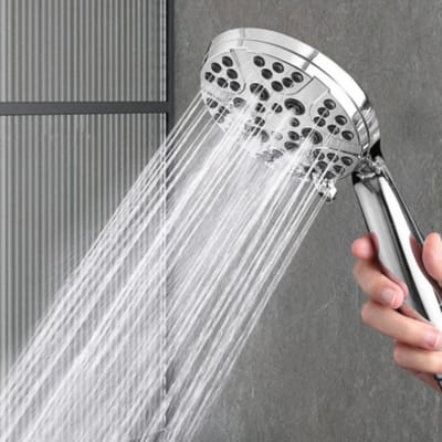 SWGOTA Douchekop - Regendouche - Wellness - Hoge Druk - Betere Huid - Handdouche - Moderne Handdouche - zilver