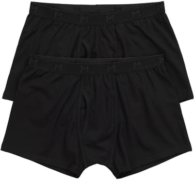 Men Plus - Heren - Heupbroek FLEXLASTIC® buikfit set van 2 onderbroek - Zwart - Maat 3XL