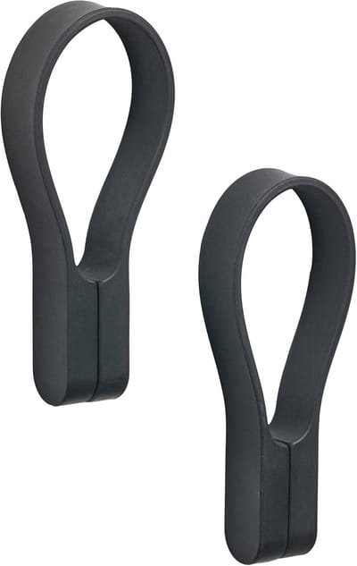 Famanu – Magnetische handdoekclips, set van 2, voor keuken en badkamer, zwart