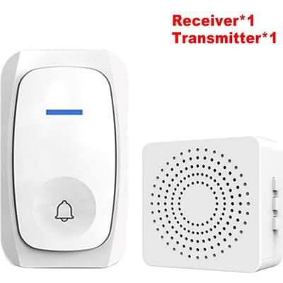 USB Draadloze Deurbel Waterdicht Welkomstbel Huis Deurbel Intelligent Drie-snelheid Volume 38 Melodieën Slimme Melodieën Alarm xanadu-kleur