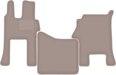 Beige veloursmatten voor: Mercedes Actros MP4 brede cabine (2011-)