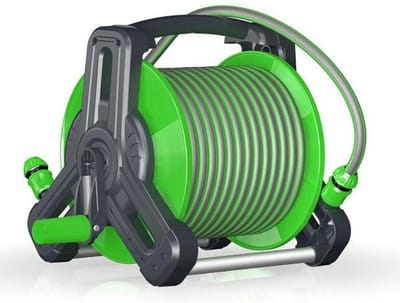 Draagbare Slanghaspel - Muurhaspel - Tuin Bewateren - Knikvrije Waterleiding - 25 Meter - Groen