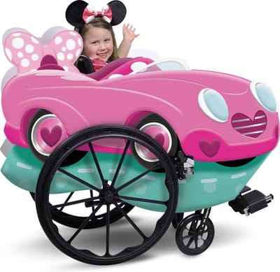 DISNEY - PRESCHOOL CG MINNIE & FRIENDS, Roze Minnie Adaptieve rolstoelhoes, Maat One Size, Meisjes