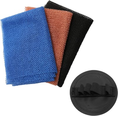 Set van 3 Lange Badnet Sponzen voor Lichaamsreiniging, Exfoliërende Douche Scrubber en Badaccessoires voor Mannen en Vrouwen