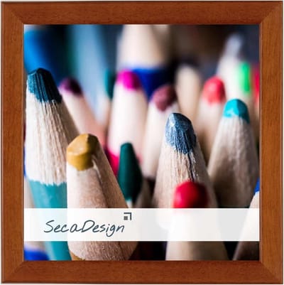 SecaDesign Essenza Fotolijst 13x13 cm Fotomaat - Bruin - Hout
