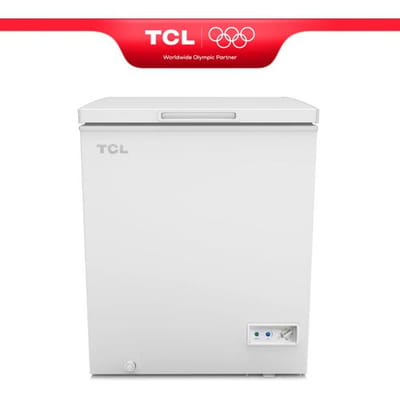 TCL CF126EWE0NL vriezer 98 liter, inclusief opbergmand, deksel met balanssysteem, geschikt voor diverse toepassingen, regelbare temperatuurregelaar,