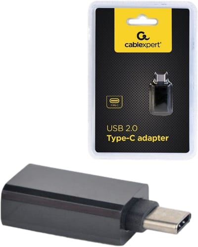 USB naar USB C Adapter - Verloopstekker USB Type-C USB Type-A -Zwart