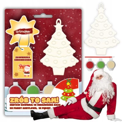Kerstboom Hanger Knutselset - Zelf Versieren met Verf